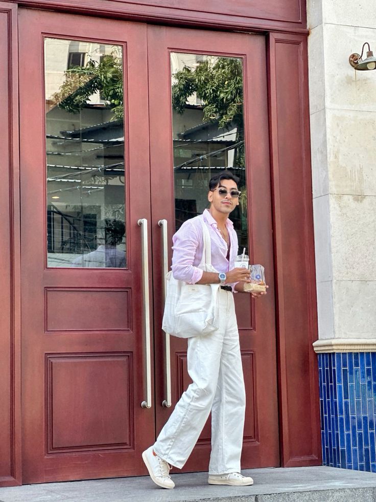 Rose Dust Old Money Edition Linen Shirt by Ningala's