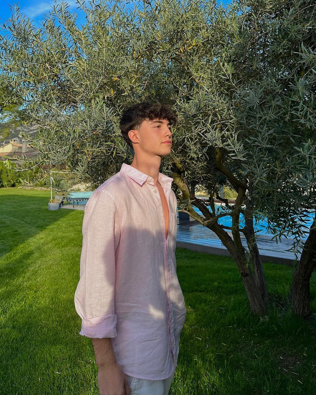 Rose Dust Old Money Edition Linen Shirt by Ningala's