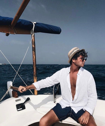 Signature White Old Money Edition Linen Shirt by Ningala's